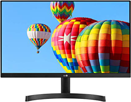 LG 24MK600M-B - Monitor FHD de 60,4 cm (23,8") con Panel IPS (1920 x 1080 píxeles, 16:9, 250 cd/m², NTSC >72%, 1000:1, 5 ms, 75 Hz) Color Negro