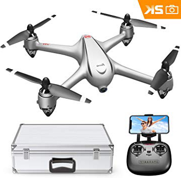 Potensic RC Drone GPS sin Escobillas con 2K Cámara Full HD FPV, Quadcopter 5G WiFi, con Sígueme, Plantear Ruta, 110º Gran Angular, Rotación por Punto de Interés, Altitude Hold, Retorno a Casa, D80