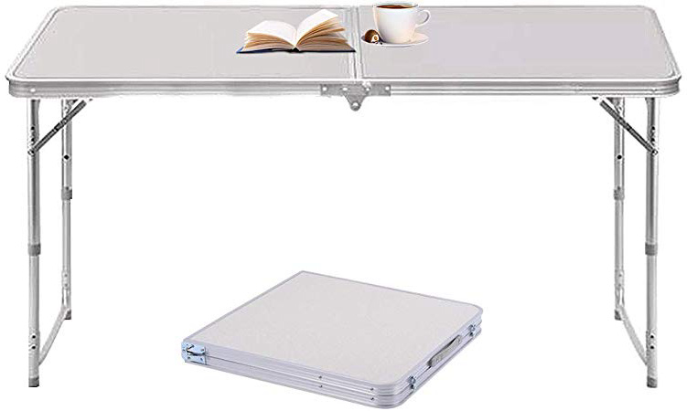 Sunreal Mesa Plegable de Aluminio portátil para Camping, al Aire Libre, Picnic/Barbacoa/Fiesta de jardín/Maletero de Auto conducción