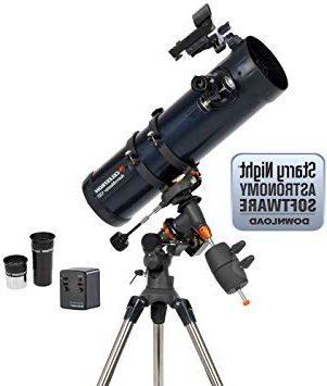 Celestron AstroMaster 130EQ-MD - Telescopio con Motor para Seguimiento automático, Azul