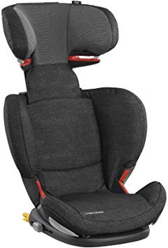 Bébé Confort RodiFix AirProtect silla de auto para niño con y sin ISOFIX, reclinable, segura y ligera, desde los 3,5 hasta los 12 años, 15-36 kg, negro (nomad black)
