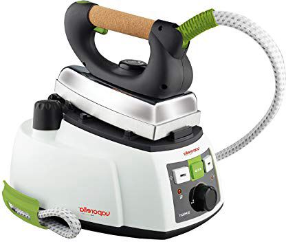 Polti Vaporella 535 Eco Pro Centro de planchado a vapor, 4 bar presión, 1750 W, 0.9 Litros, Función ECO, Aluminio, Verde y Blanco