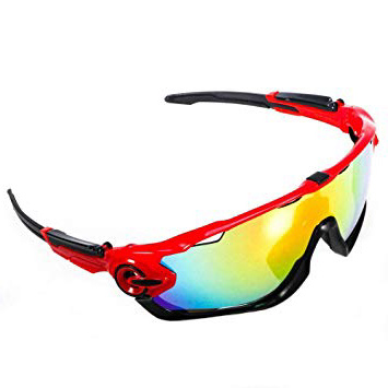 ACS1986 Gafas de Sol Deportivas polarizadas Protección UV400 Gafas de Ciclismo con 5 Lentes Intercambiables para Ciclismo, béisbol, Pesca, esquí, Funcionamiento