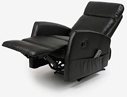 Sillón relax de masaje Compact. Función calor. 5 programas. 3 intensidades. 8 motores. Mando de control. Polipiel de alta calidad. Bolsillo portaobjetos. Varios colores.