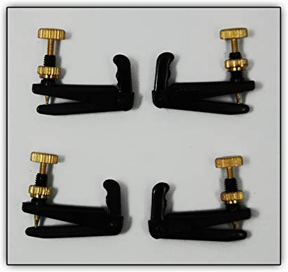 4 Afinadores Precision Violín 4/4 Soundman® Ajustadores para Cuerda de Violín 4/4 Negro