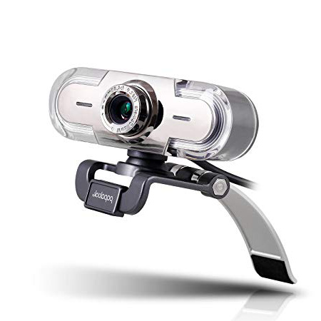 Webcam 1080P, Papalook PA452 de Alta Definición con Micrófono con Gran Apertura Compatible con Skype, MSN, Facebook, Google Hangouts, Webcam de USB Plug and Play, Web Cam para Ordenador, PC, etc