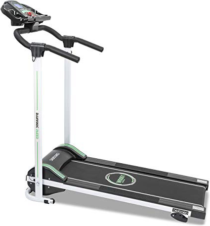 Cecotec Cinta de Andar RunnerFit Step Black Series. 12 programas predefinidos, Pantalla LED, 10 Km/h, con Altavoces,Plegable,1000 W