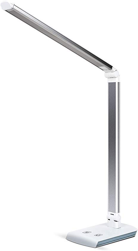
                
                    
                    
                

                
                    
                    
                        DECKEY Lámpara LED Escritorio de Mesa, Lámpara Plegable Giratoria con 60 LED, 4 Modos de Colores, Control Táctil, Ahorro de Energía, Protección Ocular (Plata) [Clase de Eficiencia Energética A+]
                    
                

                
                    
                    
                
            