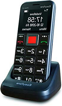 Easyfone Prime-A5 Teléfono Móvil para Mayores con botón SOS y Base cargadora