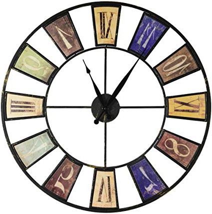 XXL Reloj de Pared 60cm Vintage Estilo Look