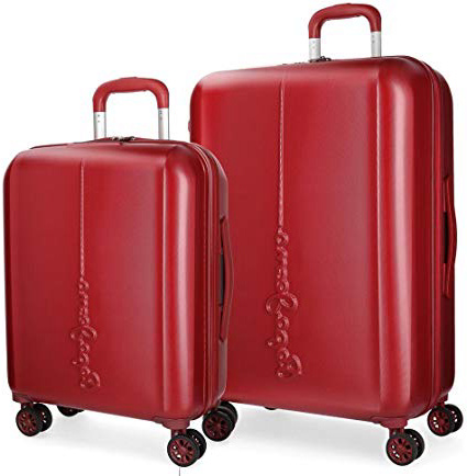 Juego de maletas Pepe Jeans Cambridge Rojo rígidas 55-70cm
