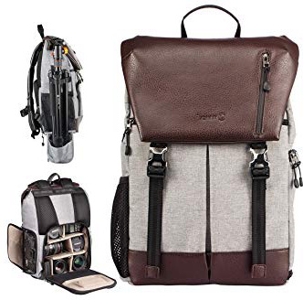 TARION RB-02 Mochila de Viaje Mochila para camaras Bolsa Impermeable con Varios compartimientos para cámara trípode Digital réflex Canon Nikon al Aire Libre