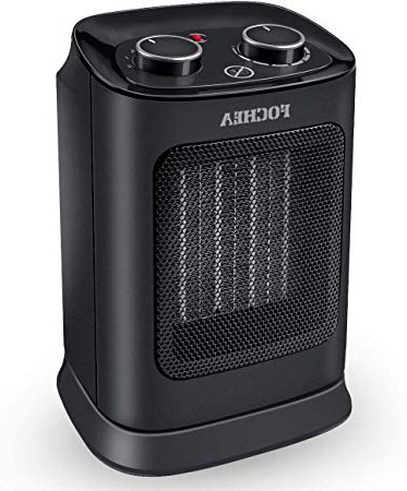 FOCHEA Calefactor Cerámico de Aire Caliente y Frio 1800W Estufa Electrica Bajo Consumo con Oscilación Automática, Protección contra Sobrecalentamiento y Volcado