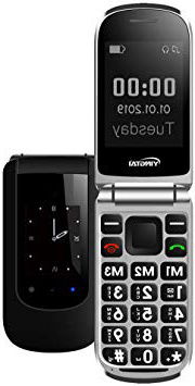 YINGTAI T09 Teléfono Móvil de Tapa con Teclas Grandes para Mayores con SOS Botones
