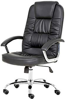 T-Lovendo TLV9947H Silla De Oficina Acolchado, Negro, 1.20 X 51 X 51 Cm