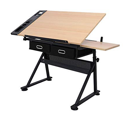 Display4top Mesa de Dibujo Ajustable para Mesa de Escritorio, para casa u Oficina