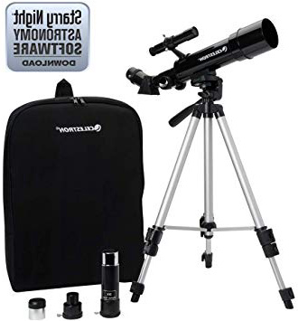 Celestron Travel Scope 50 - Telescopio portable con ampliación de 18x, longitud focal 36 cm, color negro, abertura de 50 mm