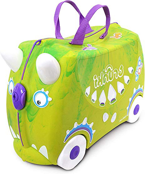 Trunki Maleta correpasillos y equipaje de mano infantil: Trunkisaurus Rex (Verde)