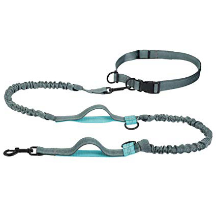 Girls'love talk Correa para Perro con Manos Libres,Cinturón Reflectante Multifuncional,Doble Cuerda Elástica para Perros,Ideal para Correr,Trotar o Caminar