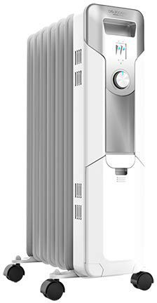 Cecotec Radiador de Aceite Ready Warm 5600 Space. 7 Módulos, Bajo Consumo, Termostato Regulable, 3 Niveles de Potencia, Sistema Antivuelco, Fácil Transporte, 1500 W