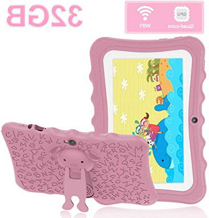 Tablet para Niños 7.0 Pulgadas Tablet PC DUODUOGO 32GB IPS FHD Pantalla Tablet para Niños Quad Core Dual Cámaras WiFi Tablet Infantil, Rosa