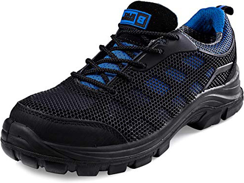 Black Hammer Hombre Formadores de Seguridad a Prueba de Agua Ultra Ligero del Dedo del pie para no Compuesto de Metal Libre Zapatos de Trabajo no metálicos Tobillo Caminante 8007 s3 SRC