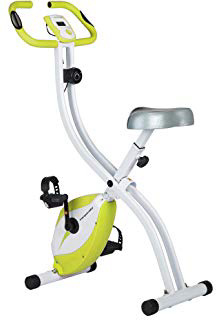 Ultrasport F-Bike 150/200B Bicicleta estática con sensores de Pulso de Mano, con/sin Respaldo, Plegable, Unisex