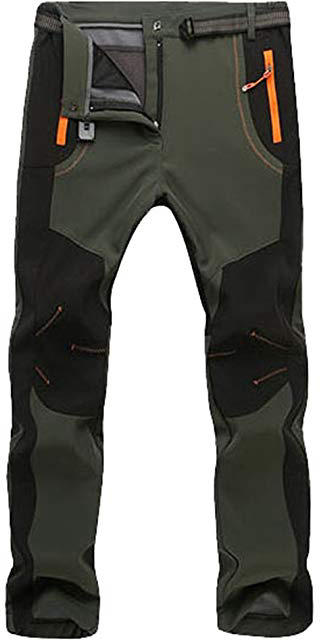 YiLianDa Pantalones de Trekking Softshell Pantalones Impermeables Resistente Pantalones de Escalada