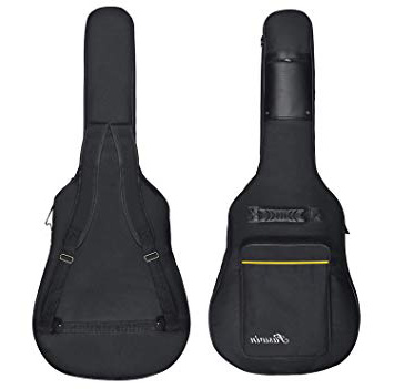 Tebery Funda para guitarra acústica con correa ajustable para el hombro de 104 cm - color negro