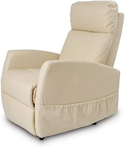 Sillón relax de masaje Compact. Función calor. 5 programas. 3 intensidades. 8 motores. Mando de control. Polipiel de alta calidad. Bolsillo portaobjetos