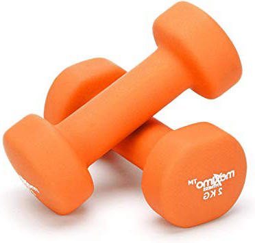 Maximo Fitness Mancuernas de Neopreno (Par) - Pesas de Mano Desarrollo de Fuerza, Tonificación Muscular, Gimnasia en Casa y Rehabilitación - Ideal para Hombres y Mujeres.