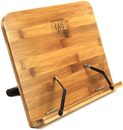 H & S® Bambú lectura resto libro de recetas libro de cocina soporte atril Bookrest