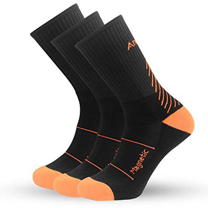 IMITOR Calcetines de Senderismo para Hombre y Mujere Algodón Transpirable Calcetines de Trekking Calcetines Térmicos para Actividades al Aire Libre Ciclismo Correr Escalar 3 Pares Multicolour