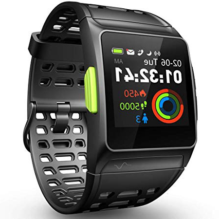 Reloj Inteligente Rastreador de Ejercicios, GPS Reloj Deportivo ECG/Fatiga/Dormir/Monitor de Ritmo Cardíaco IP68 Smart Watch, Notificaciones de Mensajes Pantalla Táctil Reloj para Android iOS