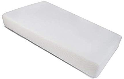 Pekitas - Colchón 3D cuna 60 x 120 cm,10 cm grosor transpirable anti-ahogo, funda con cremallera desenfundable y lavable, interior espuma dureza 20 para bebes