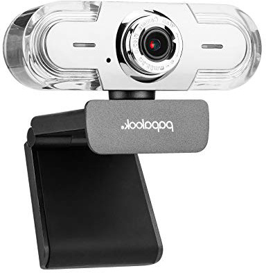 Webcam 1080P, Papalook PA452 PRO Cámara Web de Alta Definición con Micrófono, Compatible con Skype, Facebook, Google Hangouts, Web Cam de USB Plug and Play, Webcam para PC, Portátil, etc.