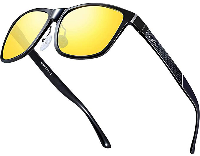 ATTCL Hombre Gafas de sol Polarizado Al-Mg Metal Super Ligero Marco