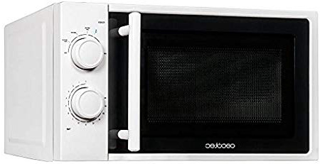 Cecotec Microondas Sencillo White Capacidad de 20L, 700 W, temporizador hasta 30 min, 6 niveles de potencia, Blanco