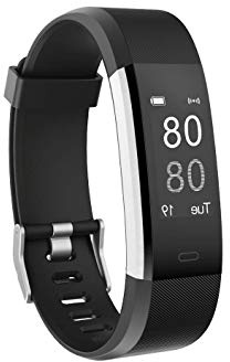 YAMAY Pulsera Actividad con Pulsómetro Mujer Hombre, Monitor de Actividad Deportiva, Ritmo Cardíaco, Impermeable IP67, Reloj Fitness, smartwatch con Podómetro