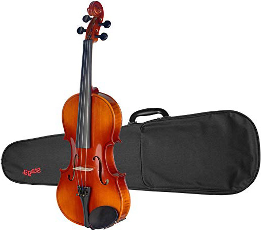 Stagg VN-4/4 L de arce del violín 4/4 con el carcasa