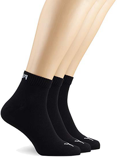 Puma Quarter Plain, Calcetín Unisex Adulto, (Pack de 3)