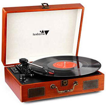 
                
                    
                    
                

                
                    
                    
                        Tocadiscos, Amzdeal Tocadiscos Vinilo, con 2 Altavoces Integrados, 33/45/78 RPM, para Discos de Vinilo de 7/10/12 Pulgadas, Función Bluetooth/Grabación, Puerto AUX/USB/SD, Portátil
                    
                

                
                    
                    
                
            