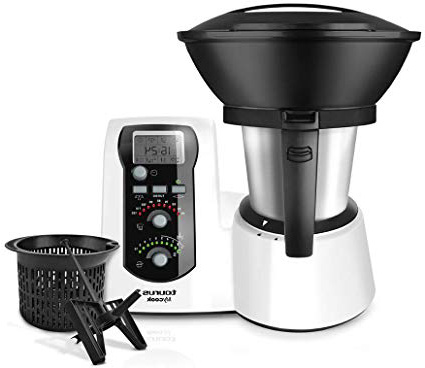 Taurus - Robot De Cocina Mycook Calentamiento Inducción Máx. 120ºc. Pulveriza, Ralla, Pica, Tritura, Amasa Cocina Al Vapor entre otros. Balanza Integrada, Incluye Recetario De 150 Platos.