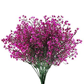 HUAESIN 4 pcs Flores Artificiales Decoración Jarrones Plastico Ramas Artificiales Decoracion Simulación Rama Falsa Exterior Interior para hogar Cocina Restaurante ropería Hotel fienta Boda