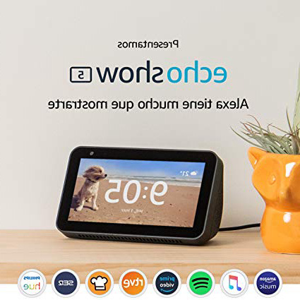 Presentamos el Echo Show 5: una pantalla inteligente y compacta con Alexa, negro