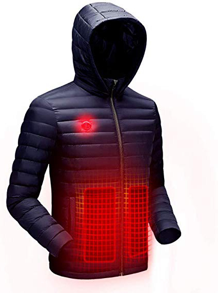 DZX Ropa De Abrigo Eléctrica/Chaqueta De Calefacción, con Cable USB (Unisex) - para Viajes Al Aire Libre Camping Y Esquí