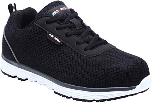 Zapatillas de Seguridad Mujer, LM-8038 SRC Zapatos de Trabajo con Punta de Acero Ultra Liviano Suave y cómodo Transpirable Antideslizante