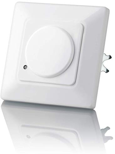 Sebson® Detector de Movimiento empotrable, Interior, HF Sensor, LED Adecuado, Montaje en Pared, programable, Alcance 15m / 180°