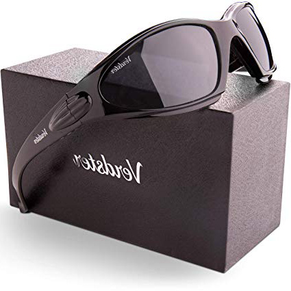 Gafas de sol POLARIZADAS VERDSTER TourDePro Para Hombres y Mujeres– Aptos para Conducir, Pescar e Ir en bicicleta – Montura Envolvente Cómoda con Protección UV – Incluye un estuche, funda y un pañuelo