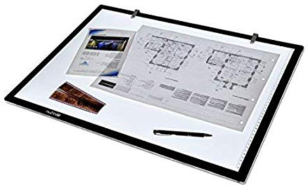 MiniSun - Tableta de luz LED de tamaño A2 ultra fina para diseño, dibujo y manualidades